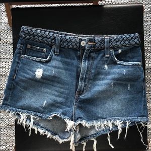 Tularosa “Emma” High Rise Denim Shorts